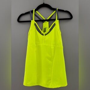 Lucky in Love Vibrant Yellow Tank with Gray Trim